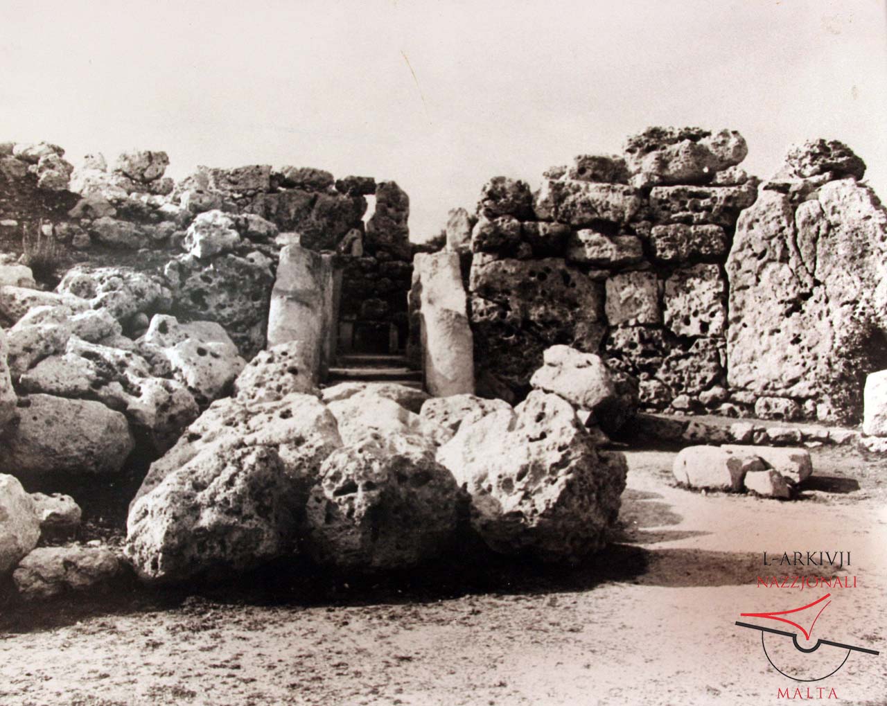 Ggantija's North Temple entrance