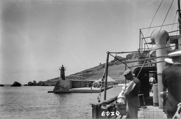 The arrival in Mgarr Harbour, circa 1930.