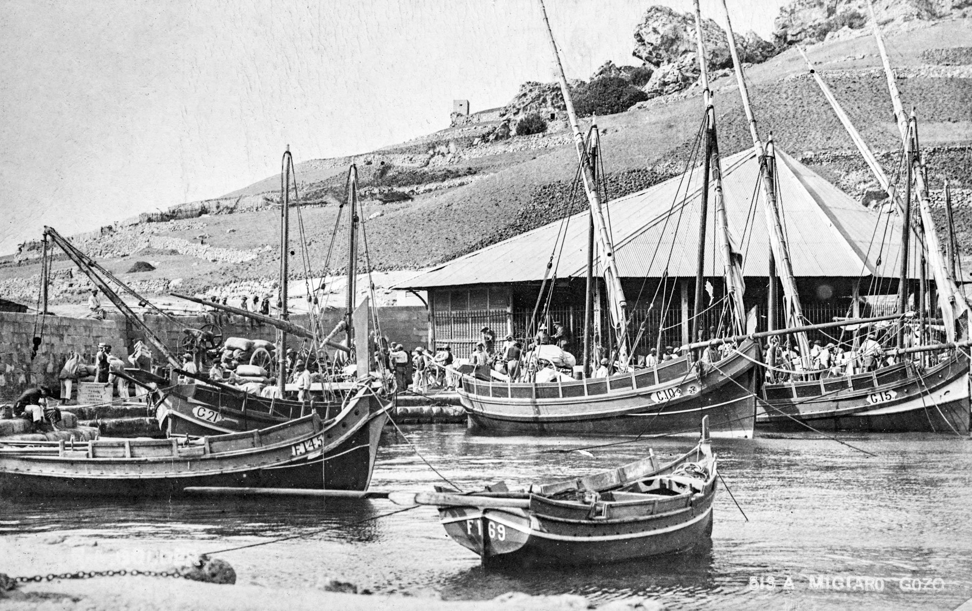 A view of the Mgarr harbour landing area.