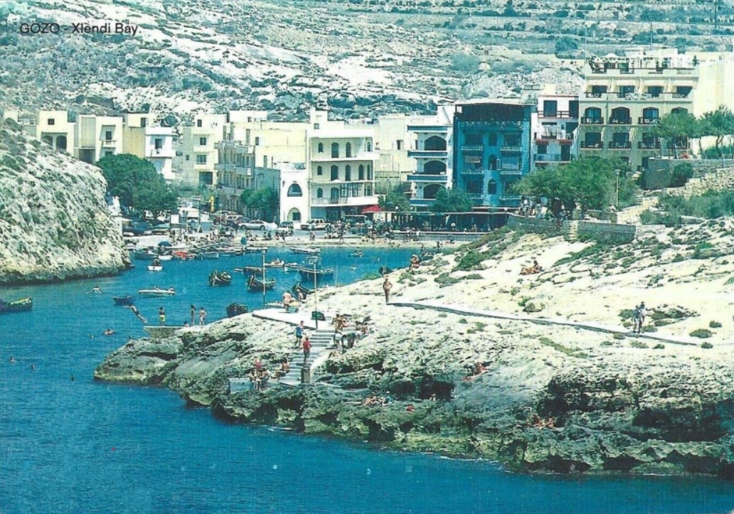 Bustling Xlendi bay