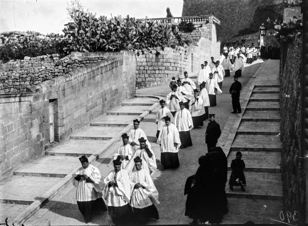 A procession coming out of the Citadel.