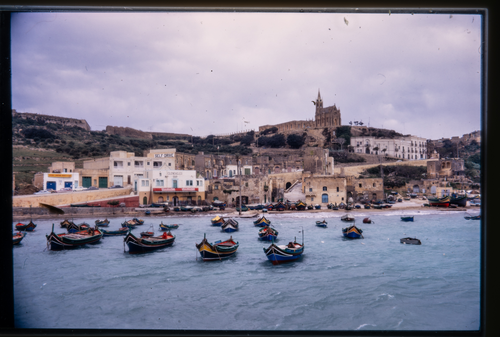 Mgarr Harbour in 1971.