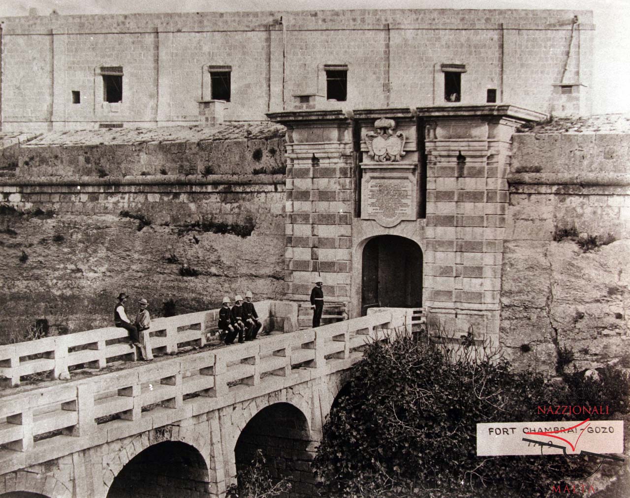 The main gate of Fort Chambray