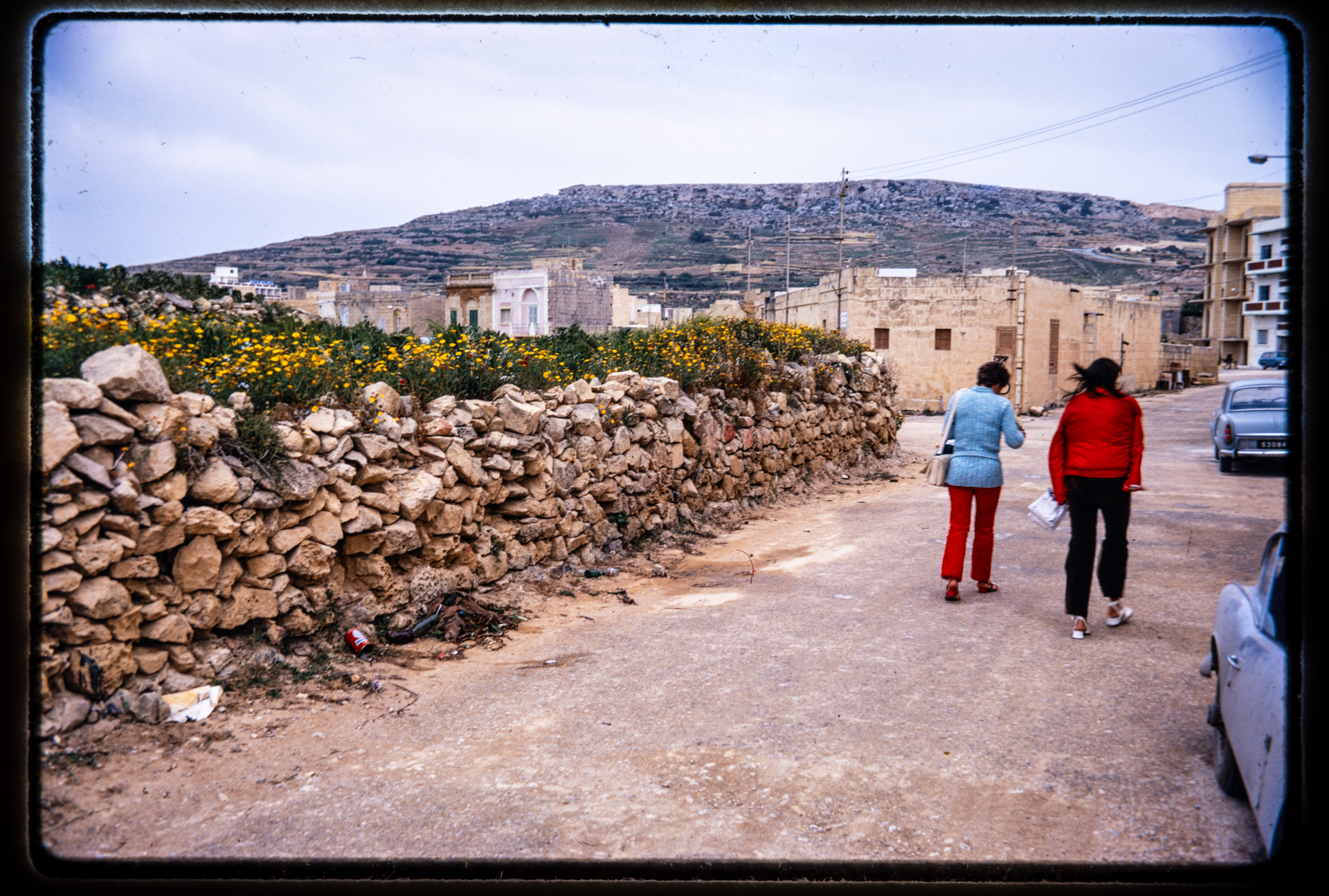 A scene in Marsalforn captured by Uno Karlsson in 1971.