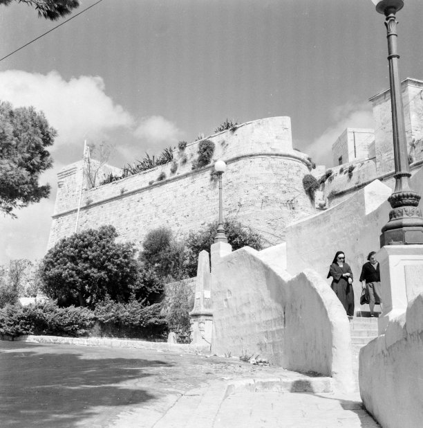 The unadulterated approach to the Citadel as documented in the 1960s by Emmanuel Borg from Kalkara. Courtesy of John Borg.