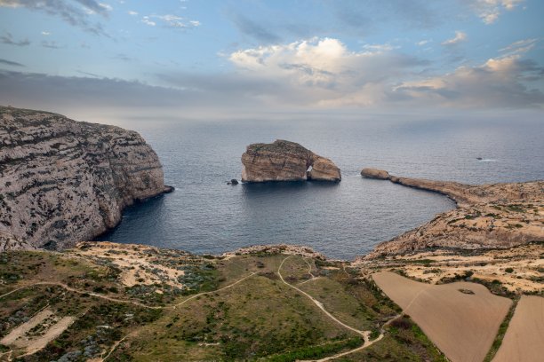 Dwejra Bay with the Fungus Rock