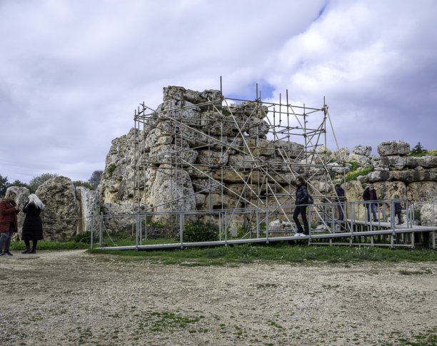 Ġgantija Temple restoration works