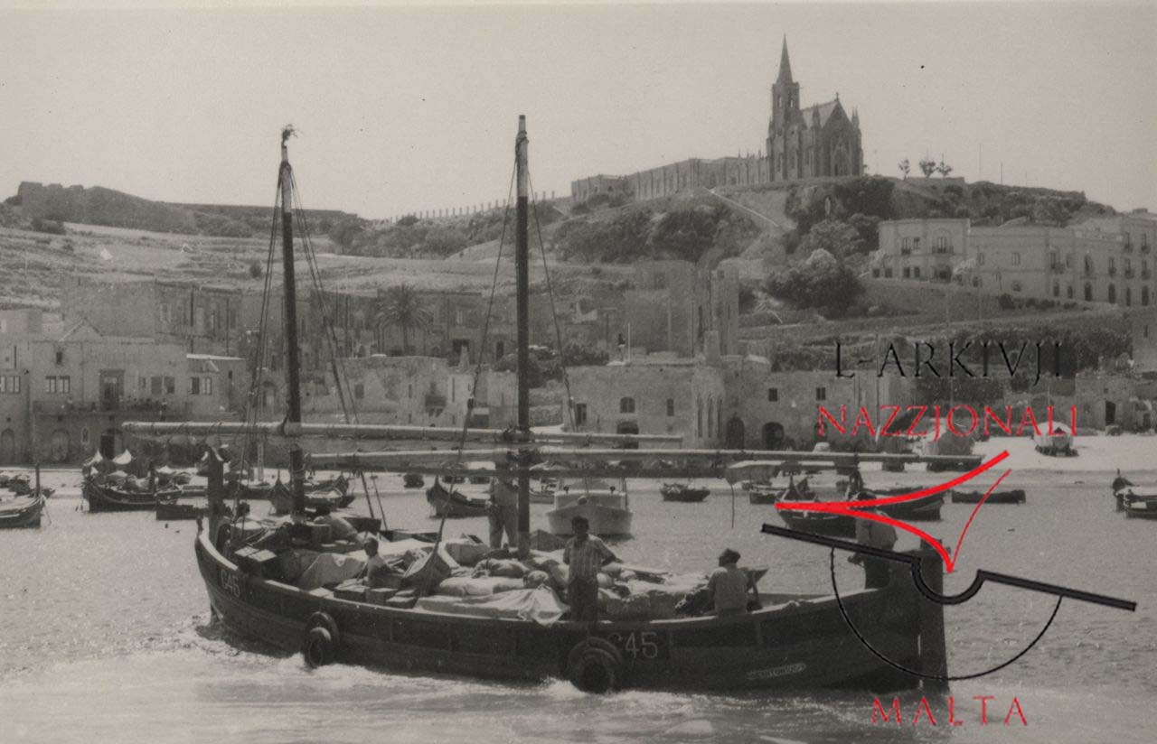 Gozo boat G45 departing Mgarr Harbour