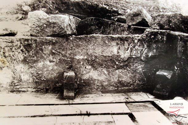 Excavated structures at Roman villa