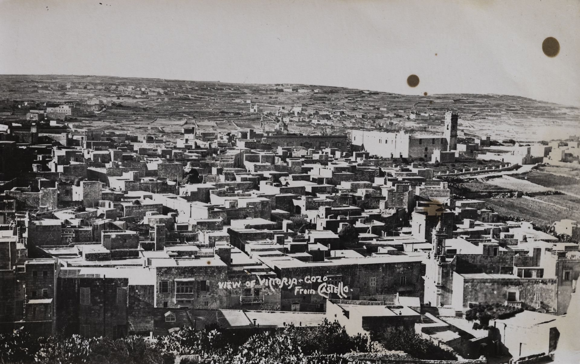 A view of Victoria from atop the Citadel, as photographed by EA Gouder