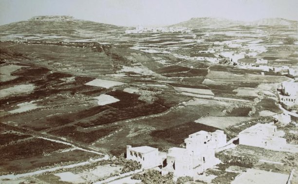 Aerial view of rural Gozo
