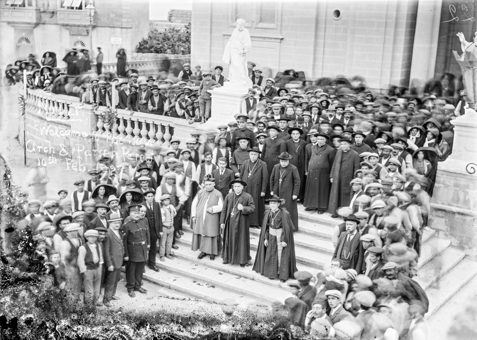 Mnarja festivities being celebrated in Nadur, 1920s.
