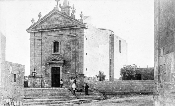 The faade of the parish church of Marsalforn.
