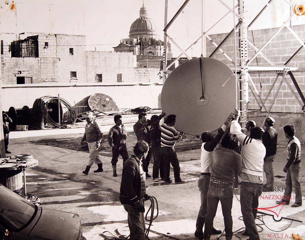 Telephone Exchange- Installation of satellite dish