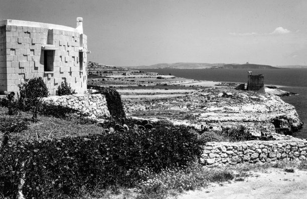 A view of Ta' Cenc hotel as captured by Guido Stilon in the 1960s.