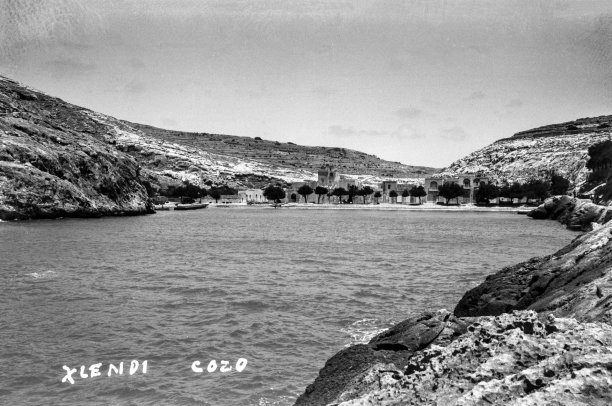A general view of Xlendi bay, circa 1930; photographer unknown.