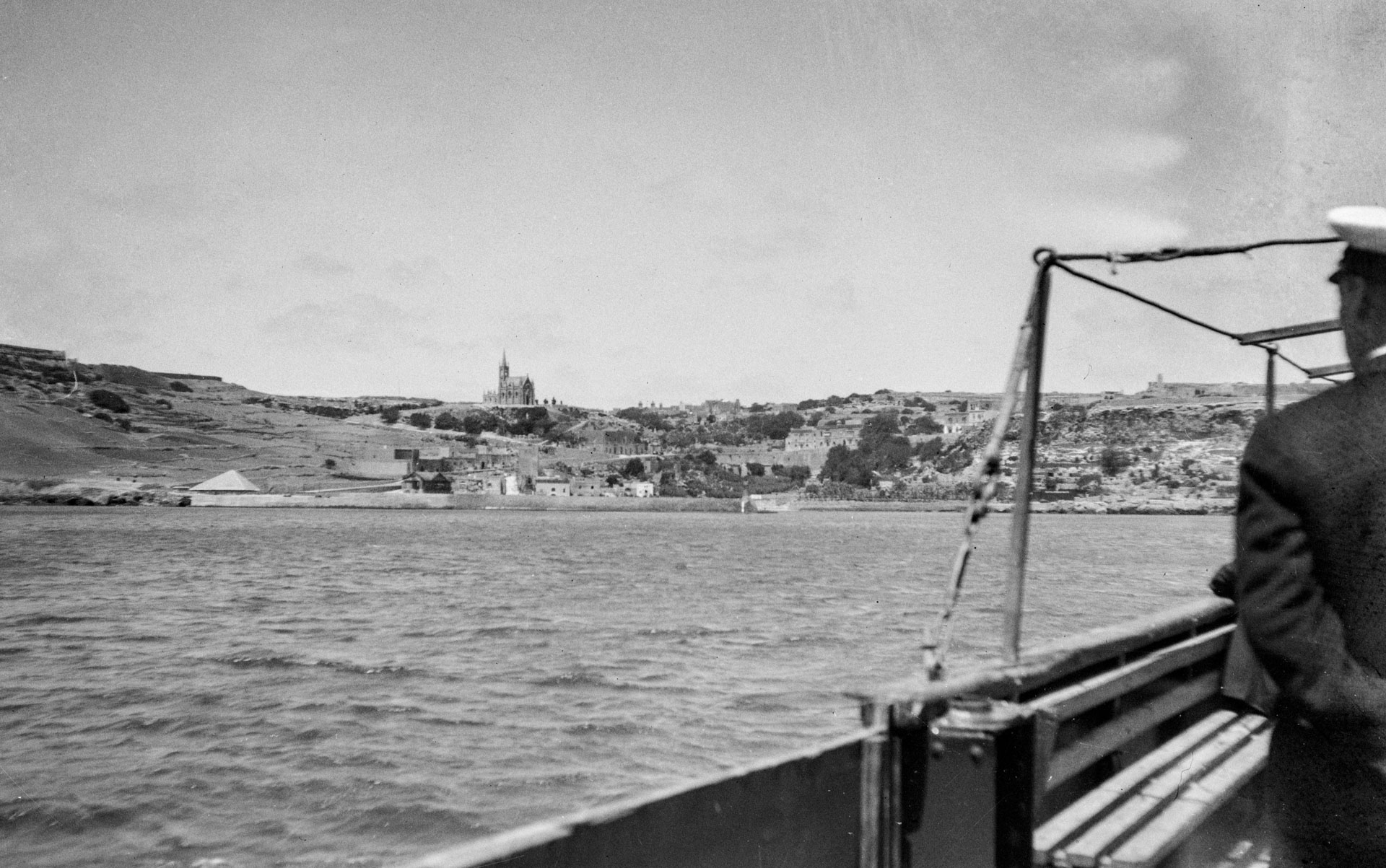 The arrival in Mgarr Harbour, circa 1930.