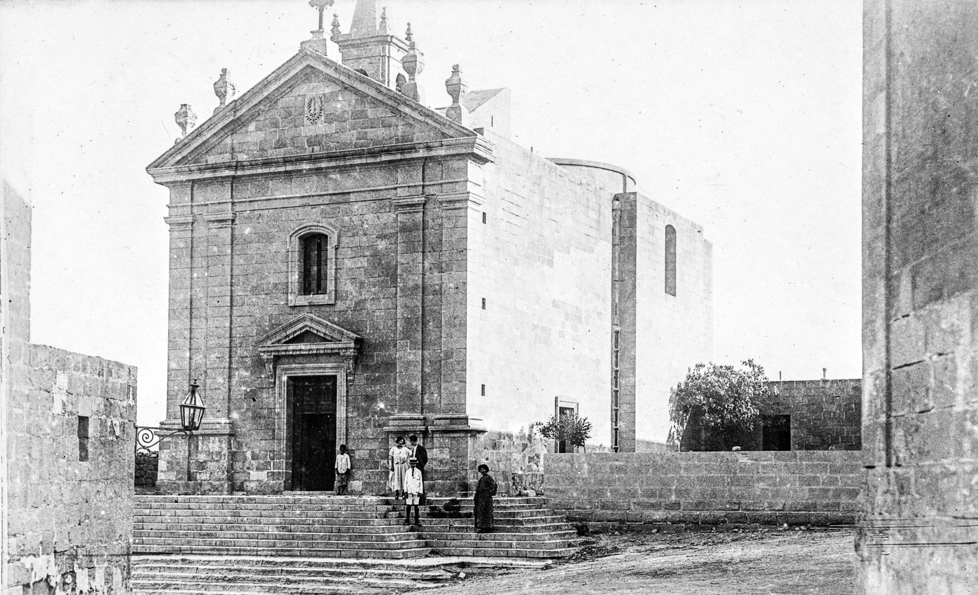 The faade of the parish church of Marsalforn.